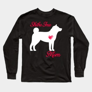 Shiba inu mom   cute mother's day t shirt for dog lovers Long Sleeve T-Shirt